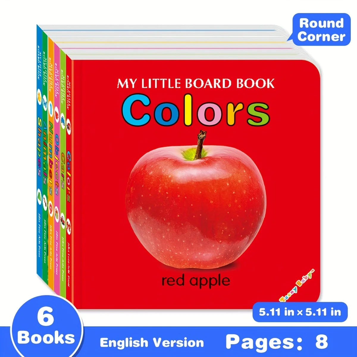 Baby Colorful Pattern Card Books Interactive Sensory Baby Toys